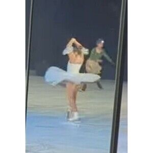 Nutcracker Snowflake Fairy White Sparkle Dance Or Figure Skating Costume Size MA